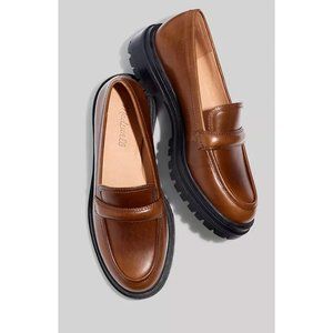 Madewell Womens Bradley Lugsole Loafer Stable Brown Leather Size 10.5
